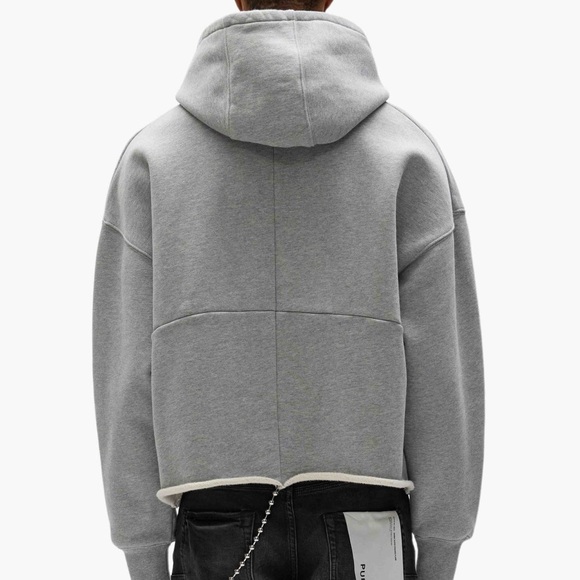 Purple brand Gray Distressed Hoodie - Picture 3 of 7